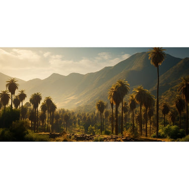 canvas with Palm Trees